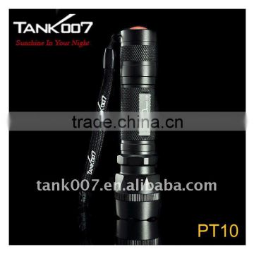 High Power Aluminum Alloy Rechargeable Wholesale Tactical Flashlight PT10