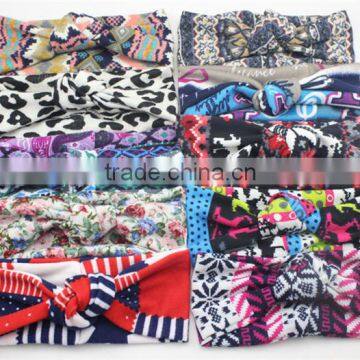 Fashion Children Girls Printed Design Headwrap Stretch Infant Toddler Soft Headbands