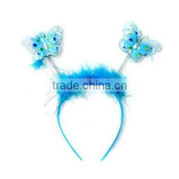 Love Headband Color is Blue Headband Winter Hairband Hair Band photo-4
