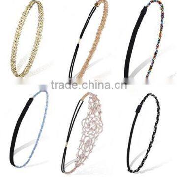 Girl Gorgeous Retro Beads Crystal Rhinestone Headband Hair Band Hot