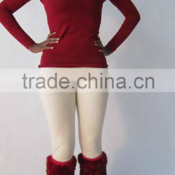 long style wholesale fashion women rabbit fur leg warmers girls