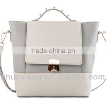 2014 Multi-function Western style ladies' handbag, Splicing female bag