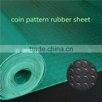 Black Coin Rubber Flooring for Anti-Slip Rubber Sheet