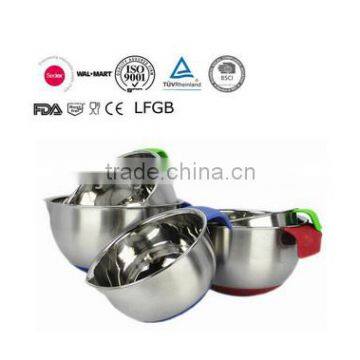 2016 New Stainless Steel Mixing Bowl Set With 3 Grater Lid Supplier's Choice photo-2