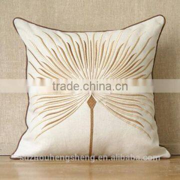 new super soft cotton/linen dandelion embroidery cushion