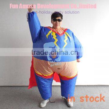 adult inflatable halloween super hero costumes in stock