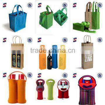 Pp Wine Promotional Bags Printed Wine Paper Bag