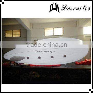 Lighting decorative inflatable blimp, LED inflatable zeppelin airship helium balloon for sale