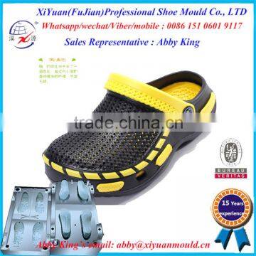 Hot Style Men Eva Injection Slipper Mould , Two Color Eva Slippers Sandal Shoes Moulds, outdoor EVA Slippers moulds