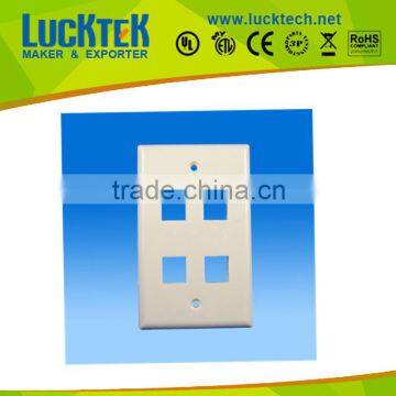 Blank faceplate, 4 ports blank wallplate,4ways faceplate