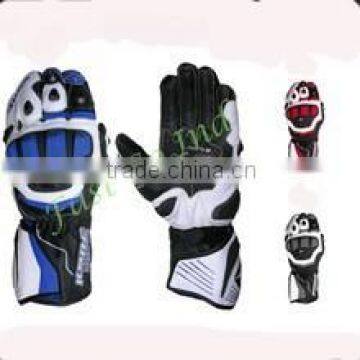 Motorbike Glove In Blue, Black & Red Shape