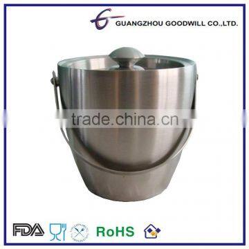 2.0 L double wall wine bottle ice bucket with lid