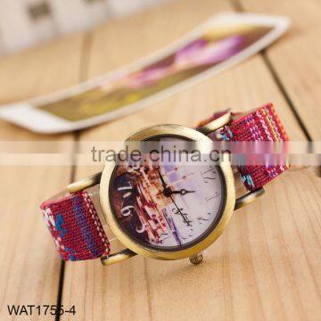 New Handmade Dial Denim Strap Wrist Watch photo-5