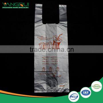 cheap plastic t-shirt bag biodegradable ldpe/hdpe customized