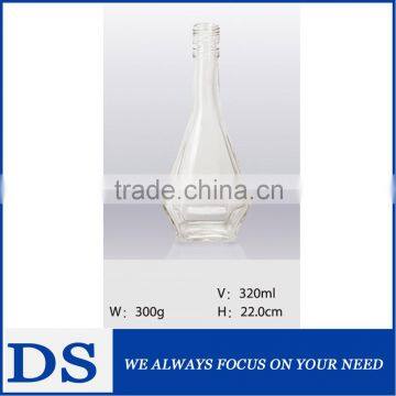 300ml square glass drinking bottles