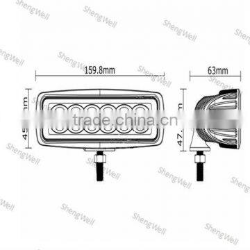 18w 9--32V DC Epistar led work light Flood/Spot beam led work light IP67 led work lamp led road work light