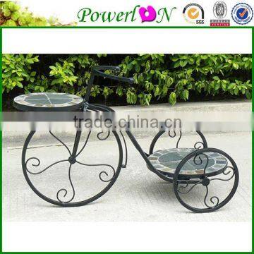 Hot Selling Unique Design Mosaic Bicycle Shape Plant Stand Garden Decoration For Decking Patio Park I24M TS05 G00 X00 PL08-5707