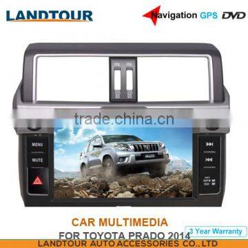 Car multimedia 8Inch Navigation GPS DVD for toyota Prado 2014 CE FCC ROHS