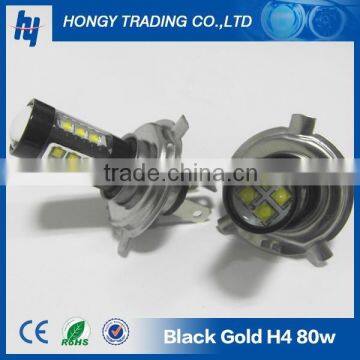 Black-top H4 80w led lights car