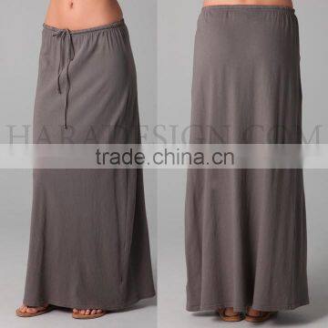 Plain long skirt