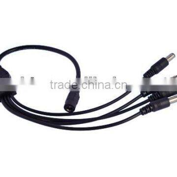 CCTV power splitter cable 12V DC power cable 1 to 4