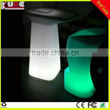 Direct factory supply LED bar furniture hotel cocktail table and chair for party