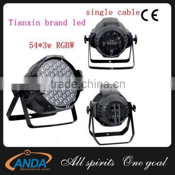 Hot selling 54pcs*1w/3w RGBW Aluminum LED Par Light for Wedding/DJ/Disco/Stage lighting