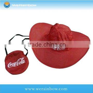 wholesale customized simple polyester foldable hat