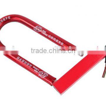 High Quality Durable Motorcycle/bicycle Square u Lock Colorful Fashionable Bicycle/motorbike u Lock 22 24 25 photo-2