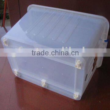 plastic big storage organizer with transparent color130L