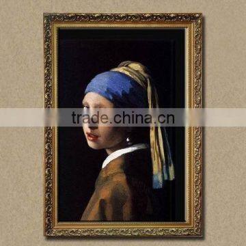 Girl with a pearl earring Oil Painting for Wall Decor of Johannes Vermeer