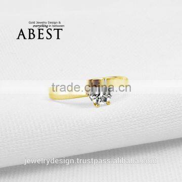 10K Gold Yellow Solitaire Rings Sona Nscd Simulated Diamond Ring Jewelry Ring New Wedding Engagement Rings For Women Gift photo-3