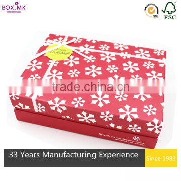 Promotional Hot Sale Red Rectangle Underwear Gift Box