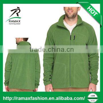 Ramax Custom Mens Sports Plus Size 100% Polyester Full Zip Fleece Jacket Coat