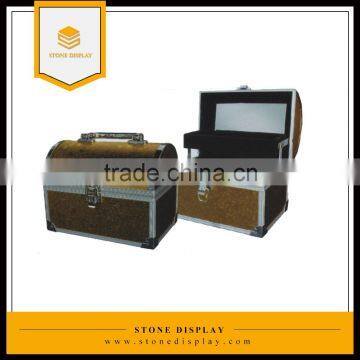 quality quartz/marble/granite stone display case sample box