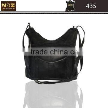 Designer Hand Bag in Black Color Genuine Leather