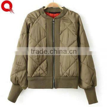 Japanese Cotton Padded Quilted Jacket, 100% polyester Suede American ma1 Plain Wholesale html Custom Satin Bomber Jacket Woman