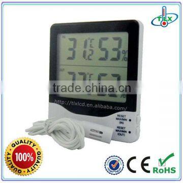 Digital lcd screen temperature and humidity recorder in/outdoor with sensor