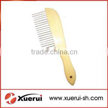 Pet hair grooming comb, Made of wooden