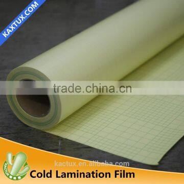 Glossy & Matte Transparent Self Adhesive PVC Cold Lamination Film/ laminating film roll