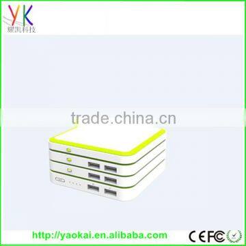 Lipolymer battery Dual usb High quality Large capacity aluminium Fashion powerbank 12000mah