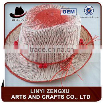 10 years experience hot selling new style straw man fedora hats