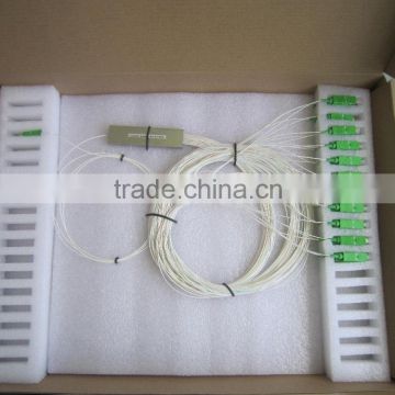 Mini type singlemode steel tube 0.9mm fiber optic plc splitter,optical plc splitter price