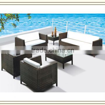 7-seat Dubai Brown rattan furniture garden (S5163)