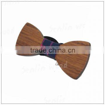 Fashion Handmade Natural Wooden Bow Tie photo-2