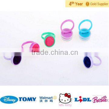 Finger ring colorful stamp kids toy