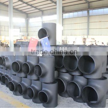 1/2''-80'' seamless butt welding carbon steel tee, pipe tee, reduced tee