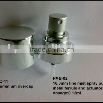 fine mist sprayer with metal over cap