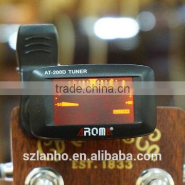 new Chromatic Tuner LCD Clip On Electronic Acoustic Guitar Tuner AT200D