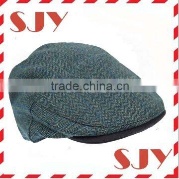 wholesale design plaid flat cap wholesale custom made ivy cap